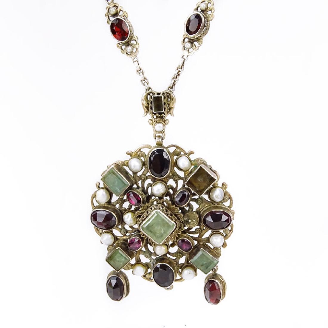 Antique Austro-Hungarian Emerald, Garnet, Pearl and Low (1 of 4)