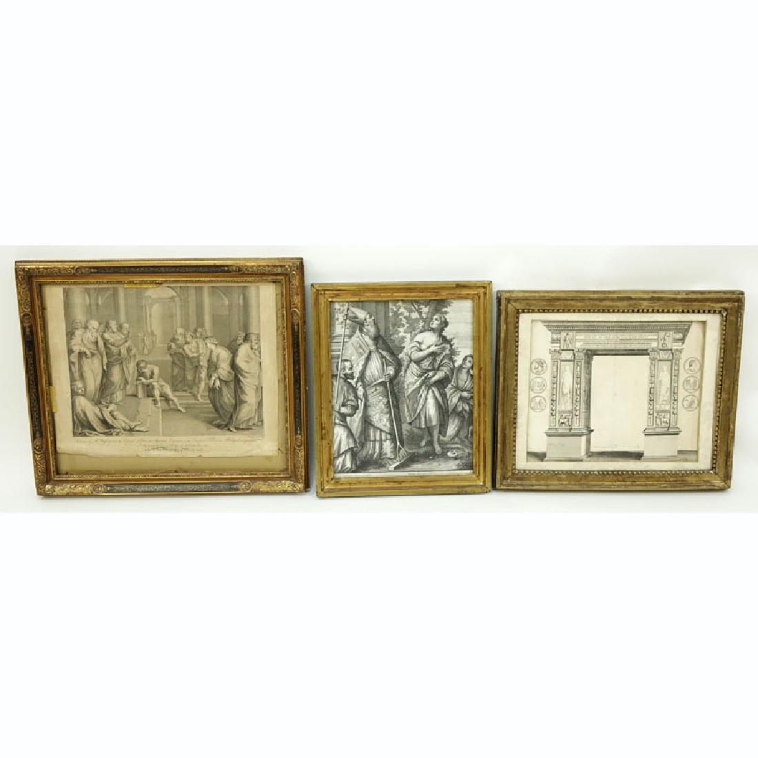 Grouping of Three (3) Antique or Vintage Artworks. (1 of 8)