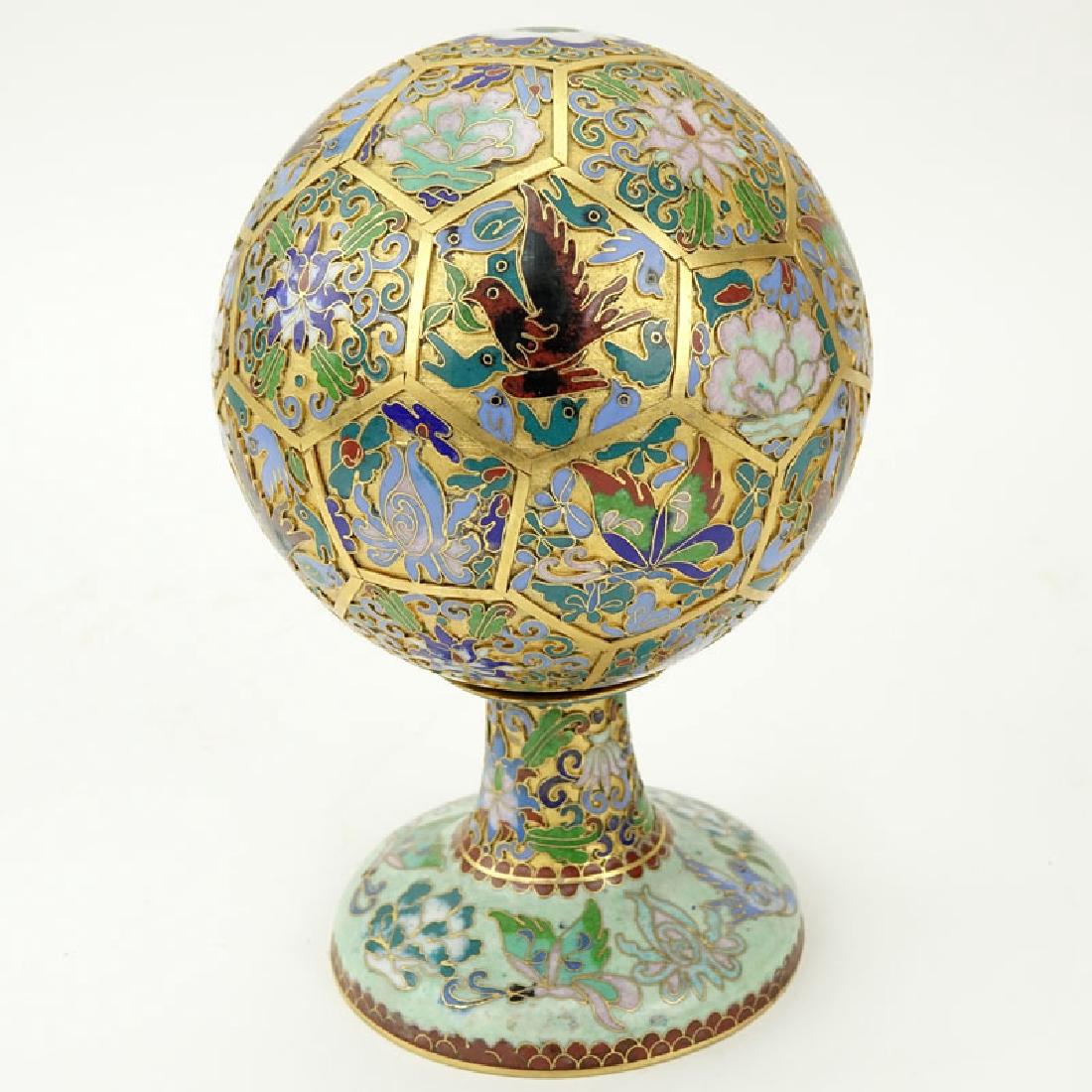 Early to Mid 20th Century Chinese Cloisonné Enamel Hat (1 of 5)