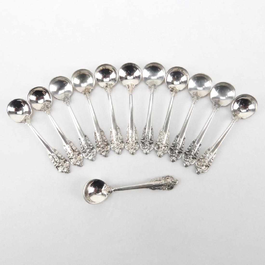 Set of Twelve (12) Wallace "Grand Baroque" Sterling (1 of 4)