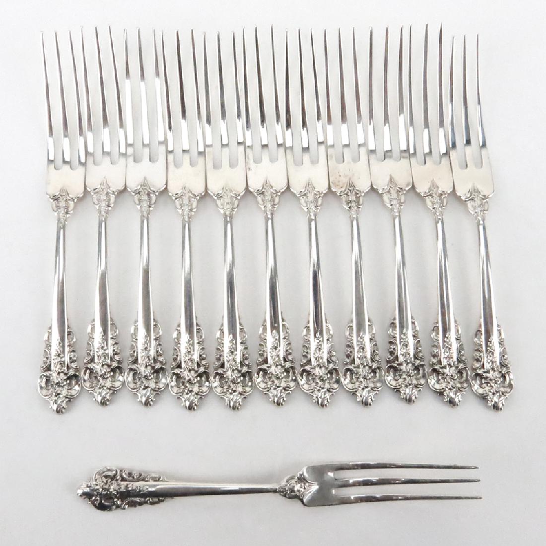 Set of Twelve (12) Wallace "Grand Baroque" Sterling (1 of 4)