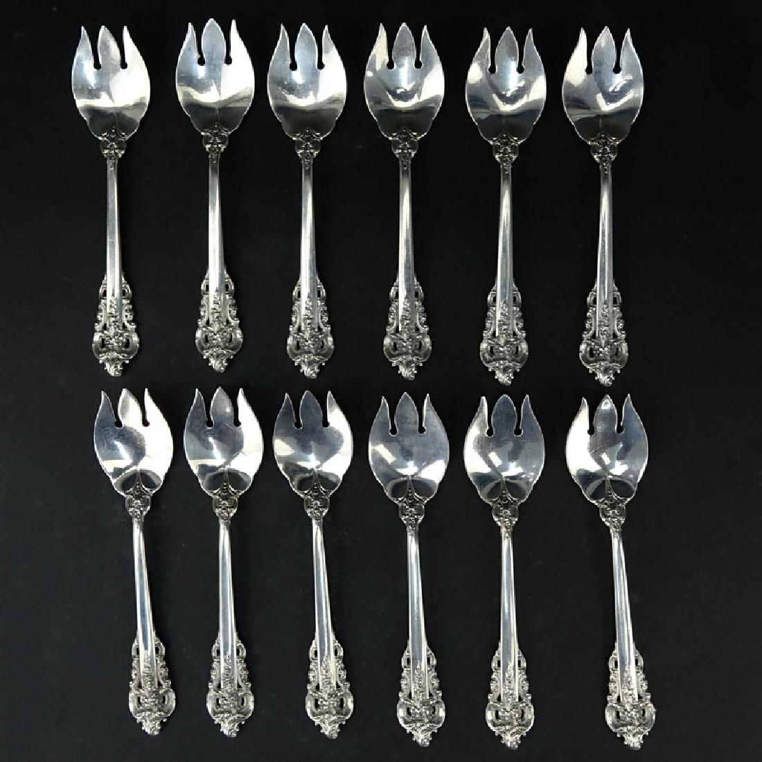 Set of Twelve (12) Wallace "Grand Baroque" Sterling (1 of 3)