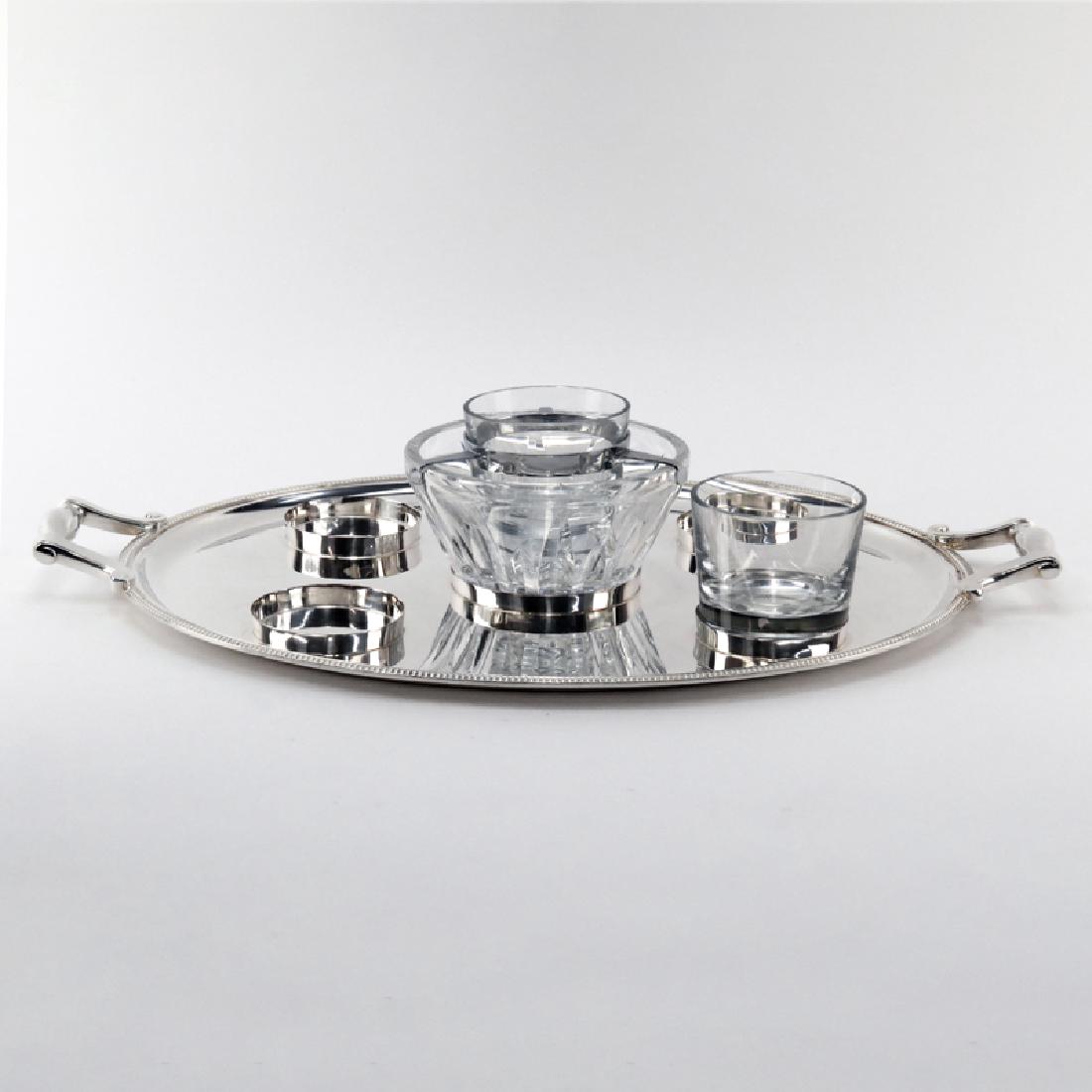 Christofle Gallia Silver Plate Serving Tray with (1 of 5)