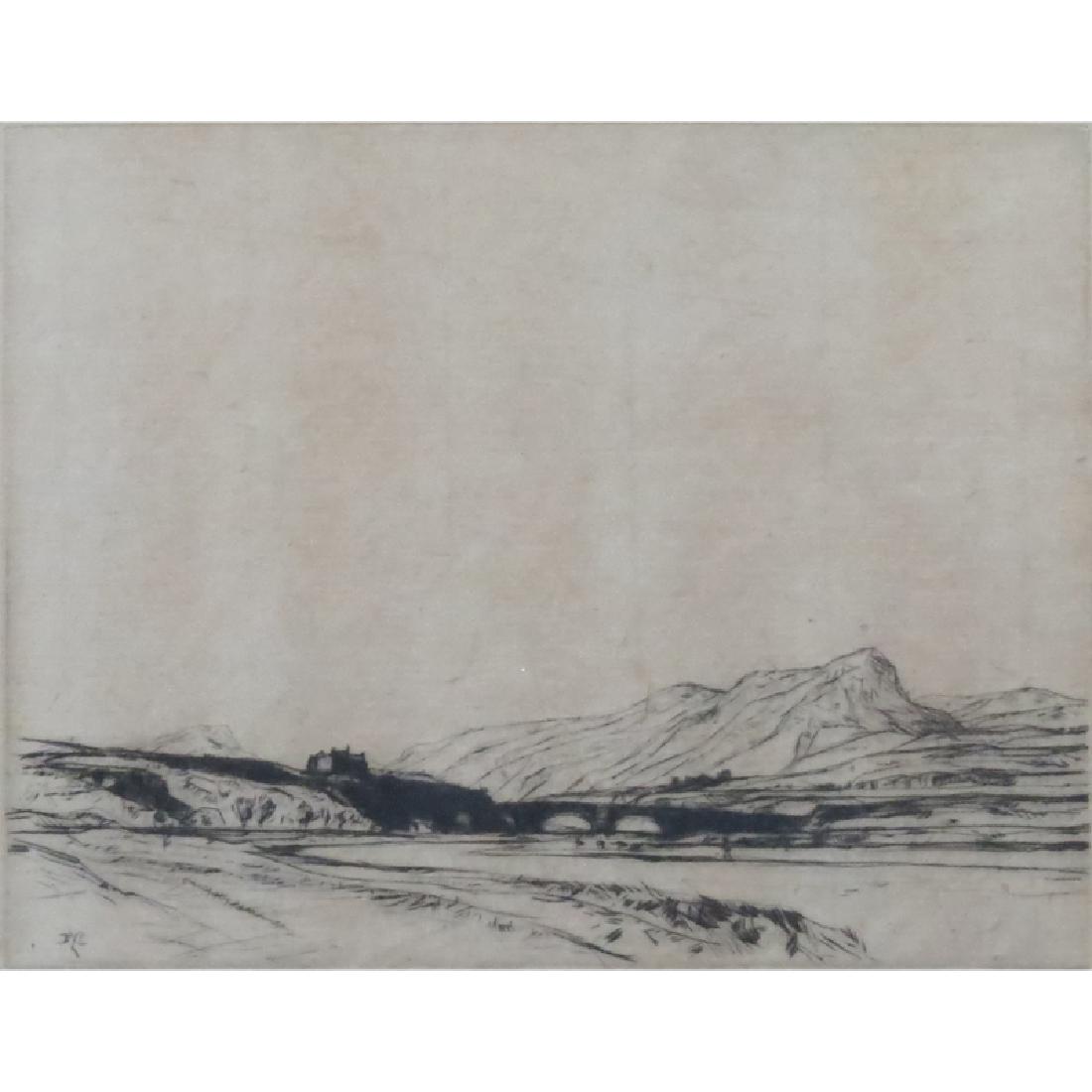 Sir David Young Cameron, Scottish (1865-1945) Original (1 of 4)