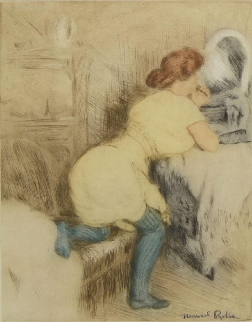 after: Manuel Robbe French (1872-1936) Color Aquatint (1 of 11)