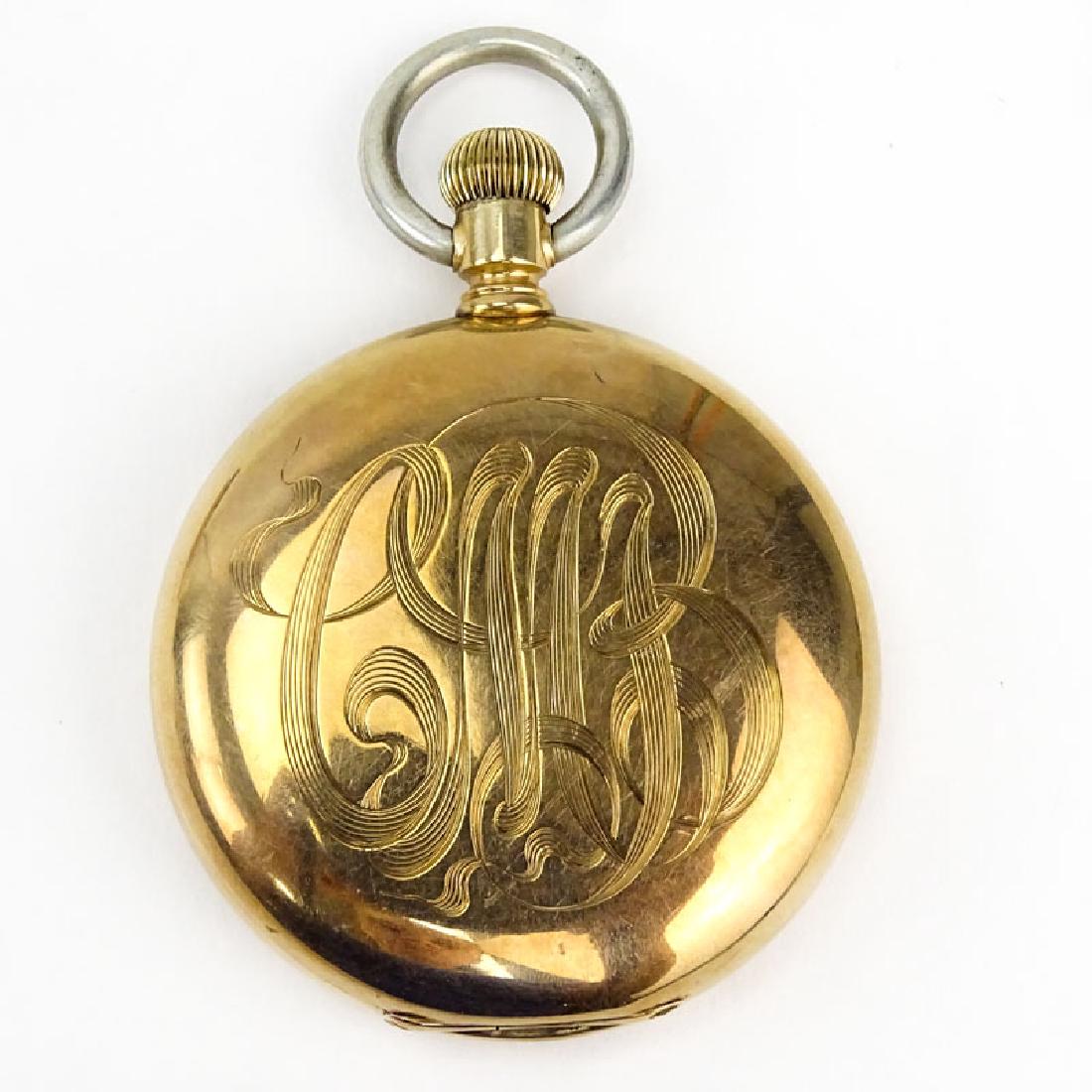 Antique Elgin 14 Karat Yellow Gold Pocket Watch with (1 of 5)