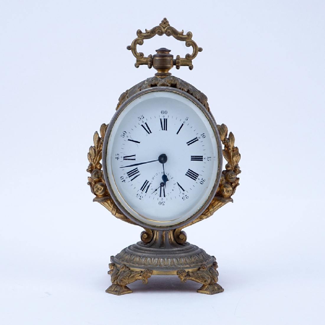 Antique French Bronze Mounted Gilt Metal Clock. (1 of 3)