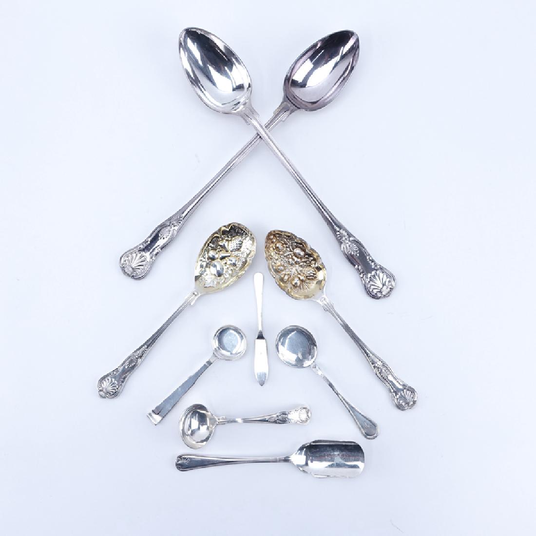 Nine (9) Silver Plate Serving Pieces. Various marks. (1 of 6)