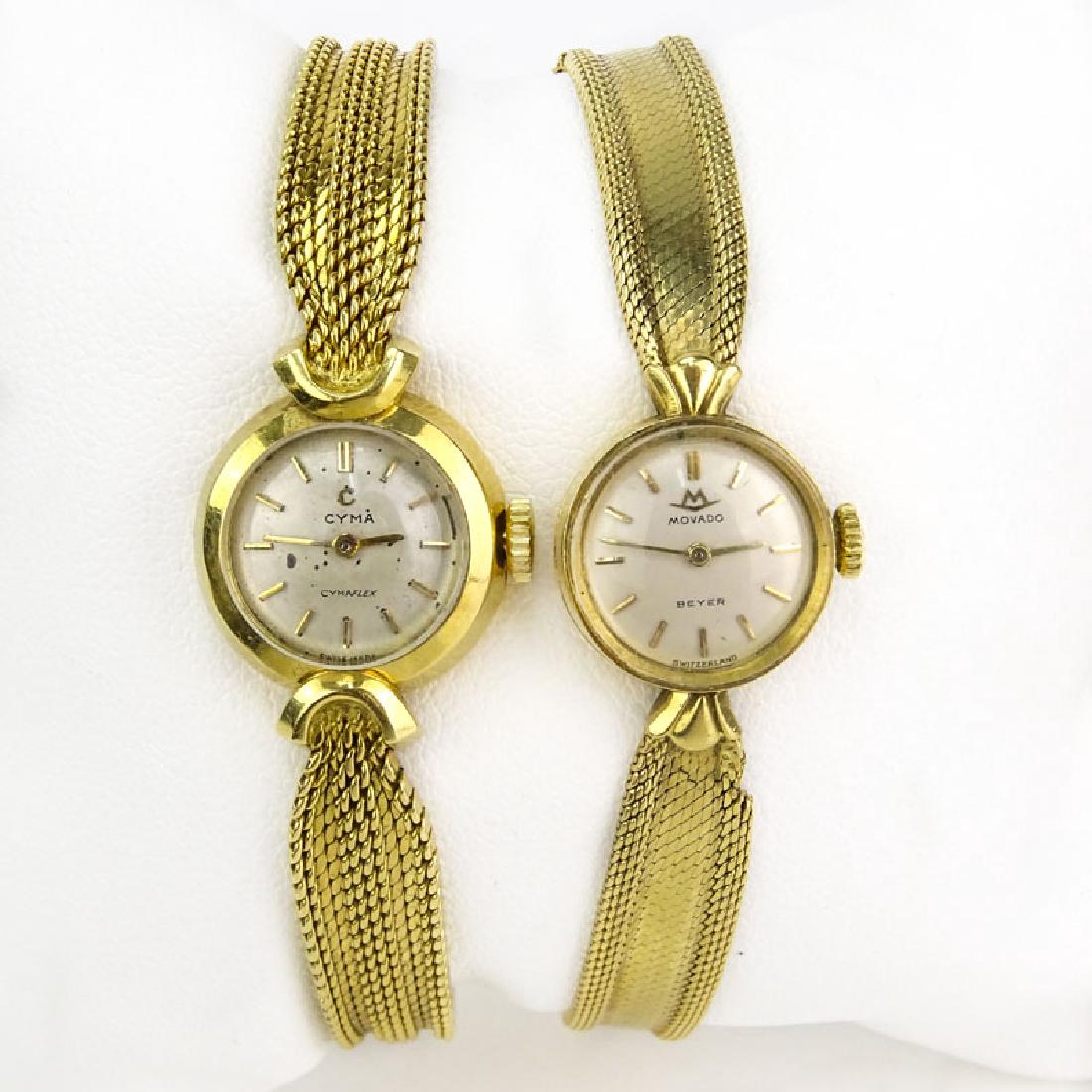 Lady's Vintage 18 Karat Yellow Gold Movado Bracelet (1 of 5)