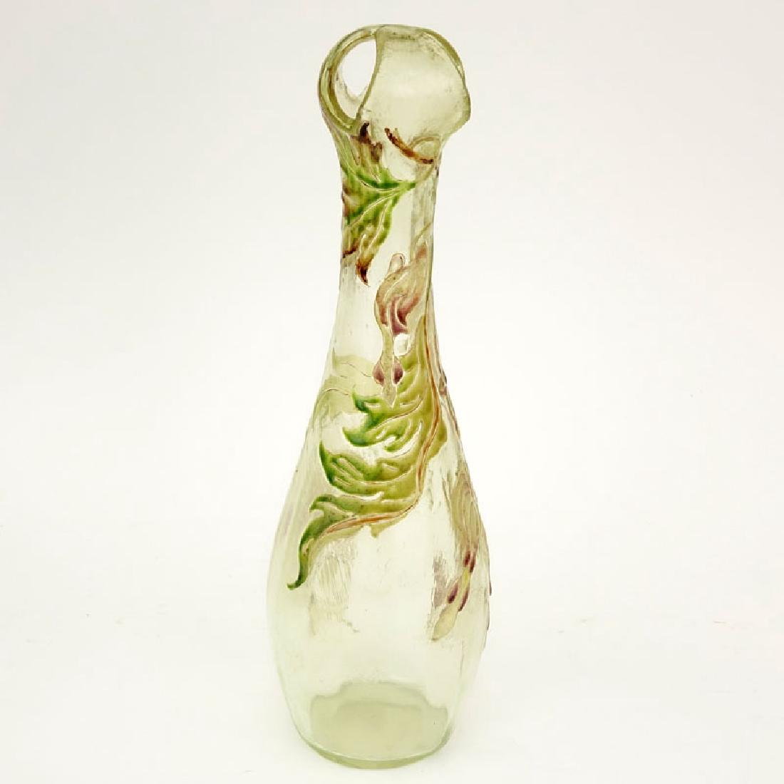 Early and fine Galle vase, unusual shape with a corolla (1 of 6)