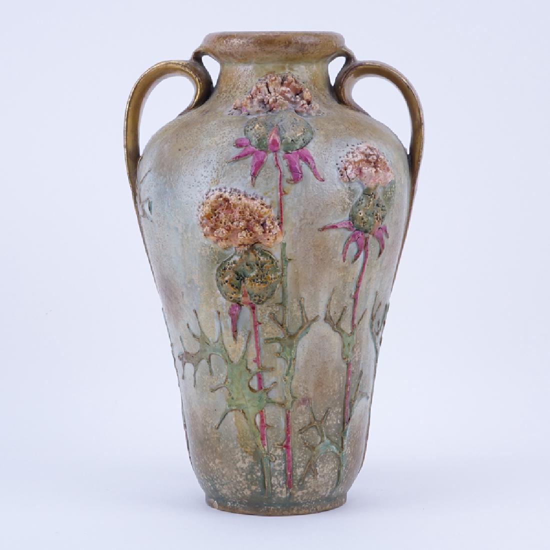 Antique Teplitz Amphora Art Nouveau Pottery Vase. Marks