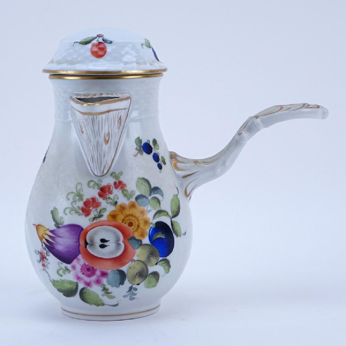 Herend Porcelain Fruits and Flowers Chocolate Pot. (1 of 4)
