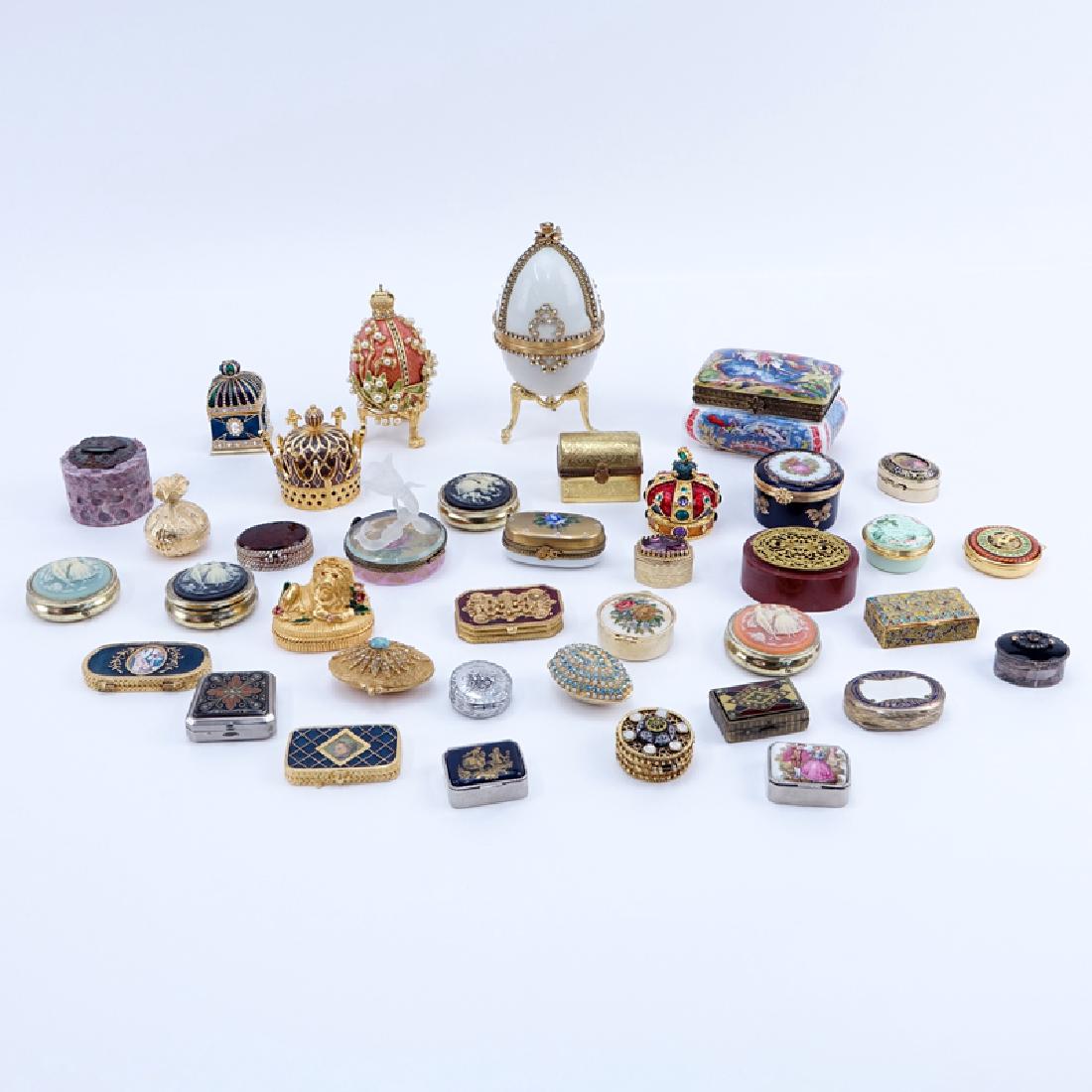 Collection of 38 Miniature Boxes. Various makers and (1 of 3)