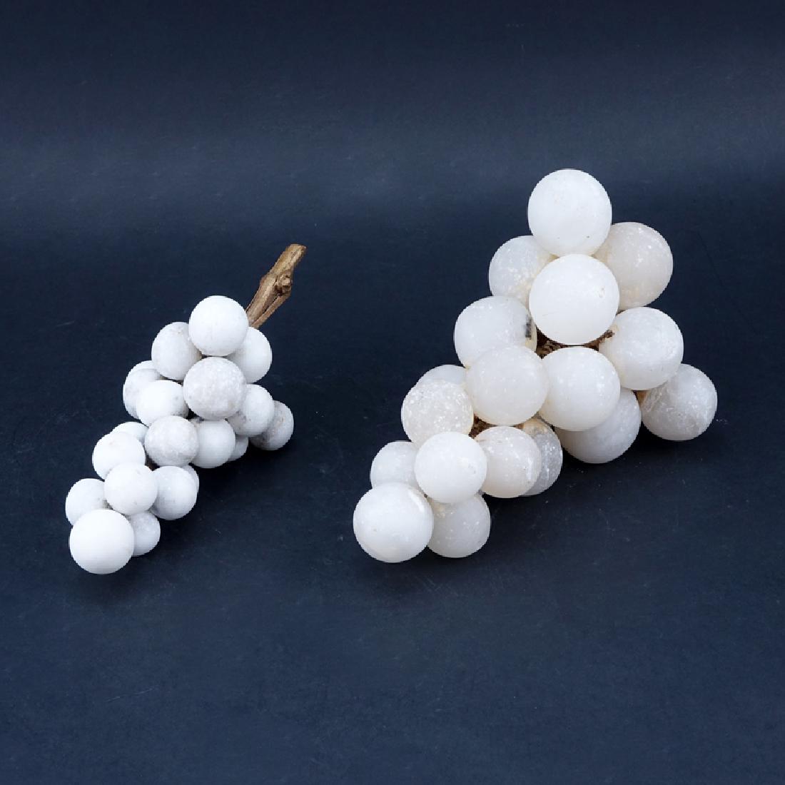 Two (2) Vintage Italian Alabaster Models of Grapes. (1 of 2)