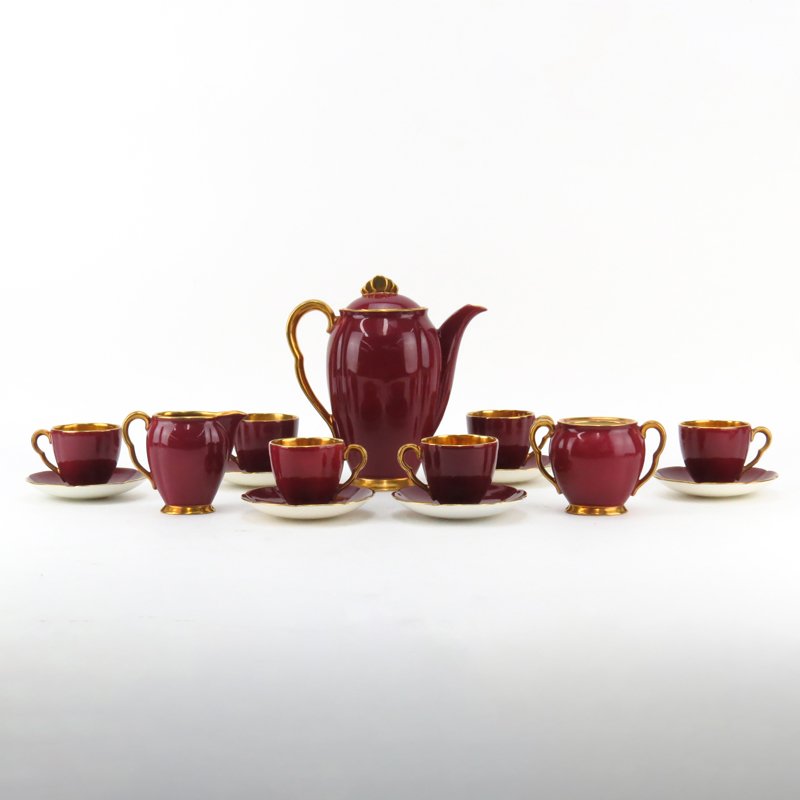 Fifteen (15) Piece Carlton Ware Rouge Royale Porcelain (1 of 3)