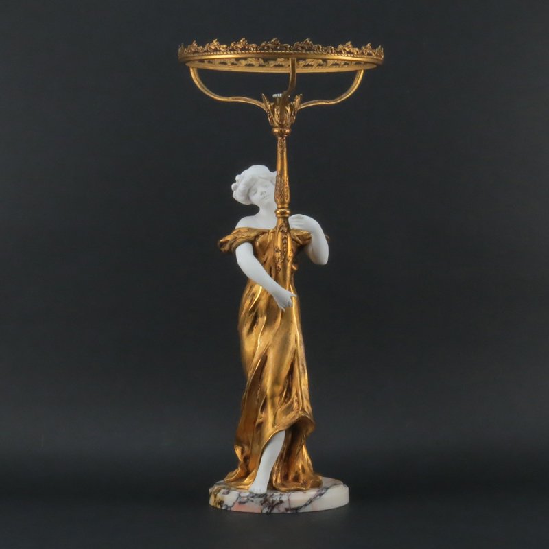 Mednat, French (20th century) Art Nouveau Gilt Bronze (1 of 10)