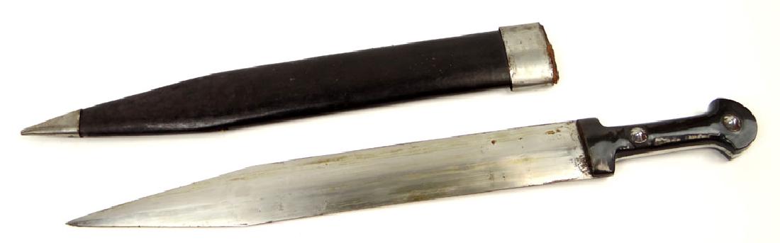 20th Century Continental Broad Sword with Carved Horn (1 of 8)