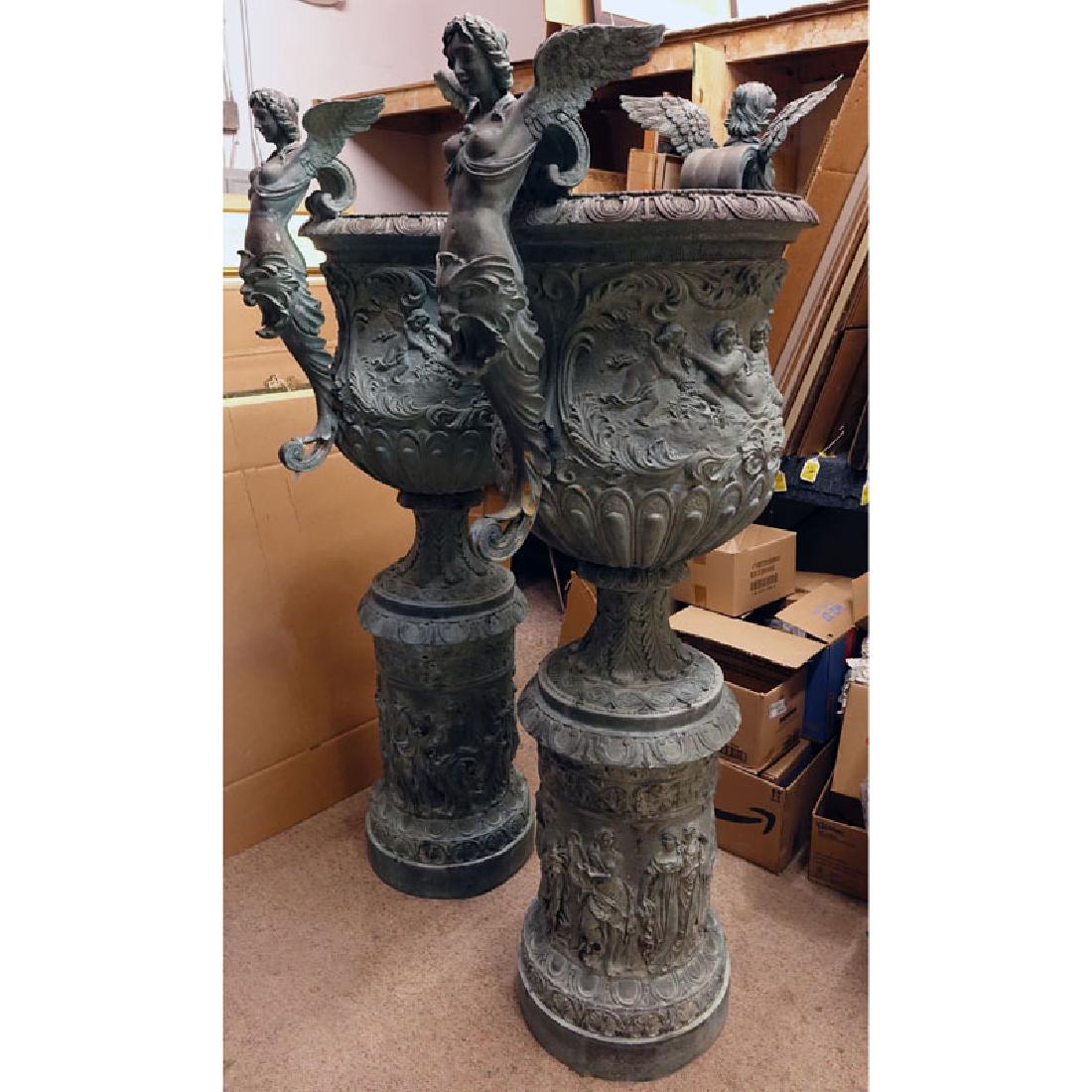 Pair of Monumental-Size  Neoclassical Style Bronze (1 of 6)