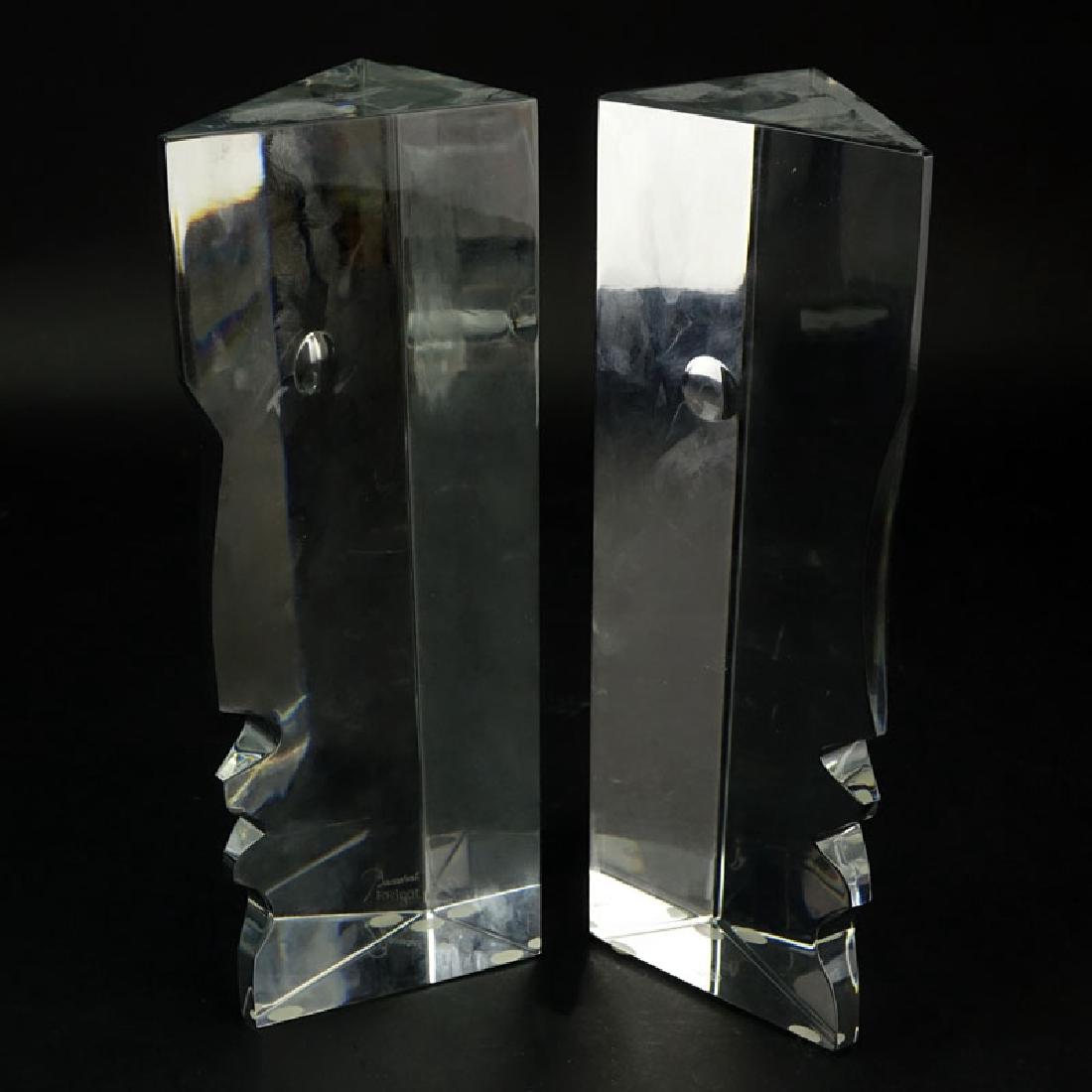 Pair of Baccarat "Encounter" Crystal Sculptures by (1 of 3)