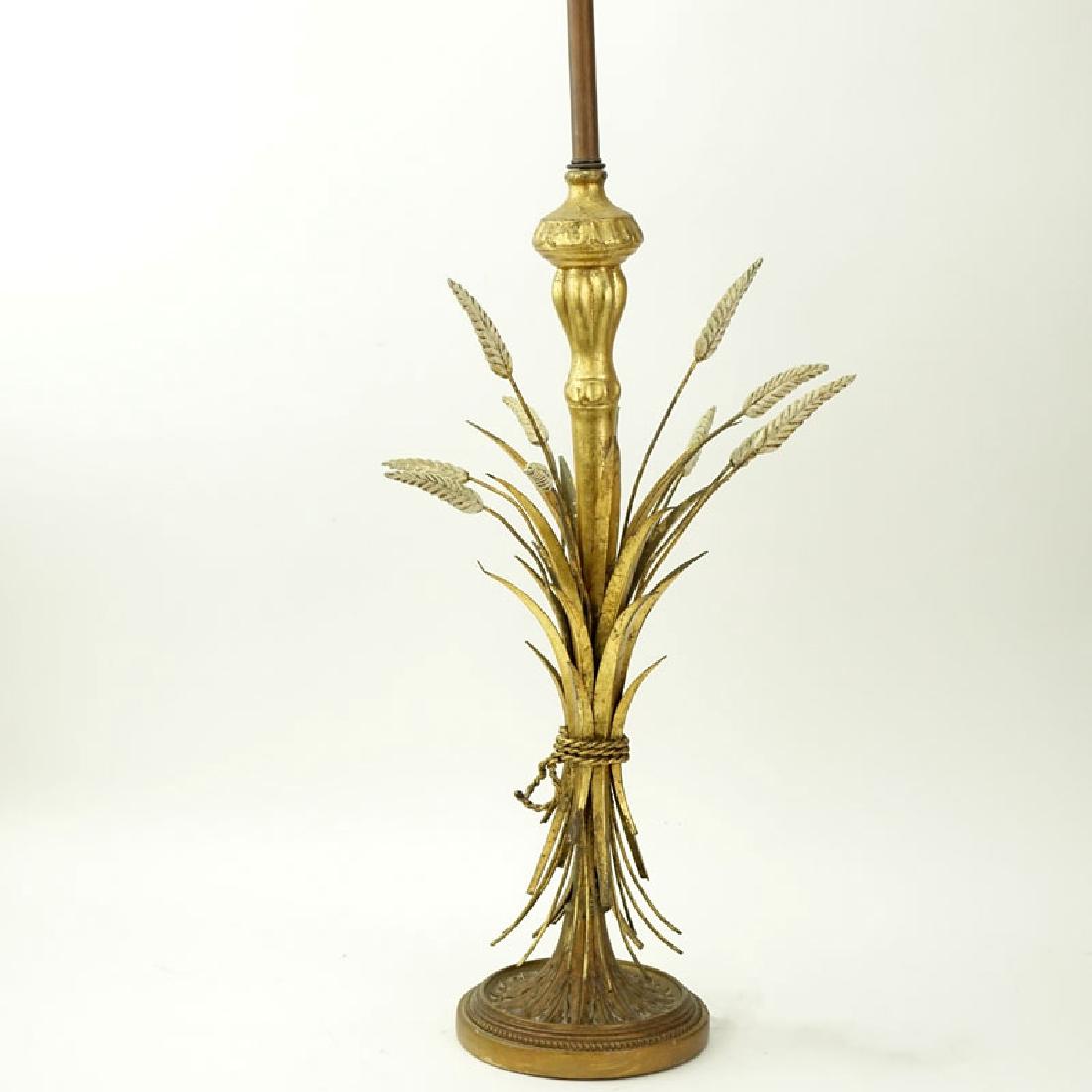 Mid-Century Hollywood Regency Frederick Cooper Wheat: Mid-Century Hollywood Regency Frederick Cooper Wheat Sheaf Lamp. Signed With original Frederick Cooper Label on socket. Light wear or in good condition. Measures 42" To top of finial. Shipping: Third