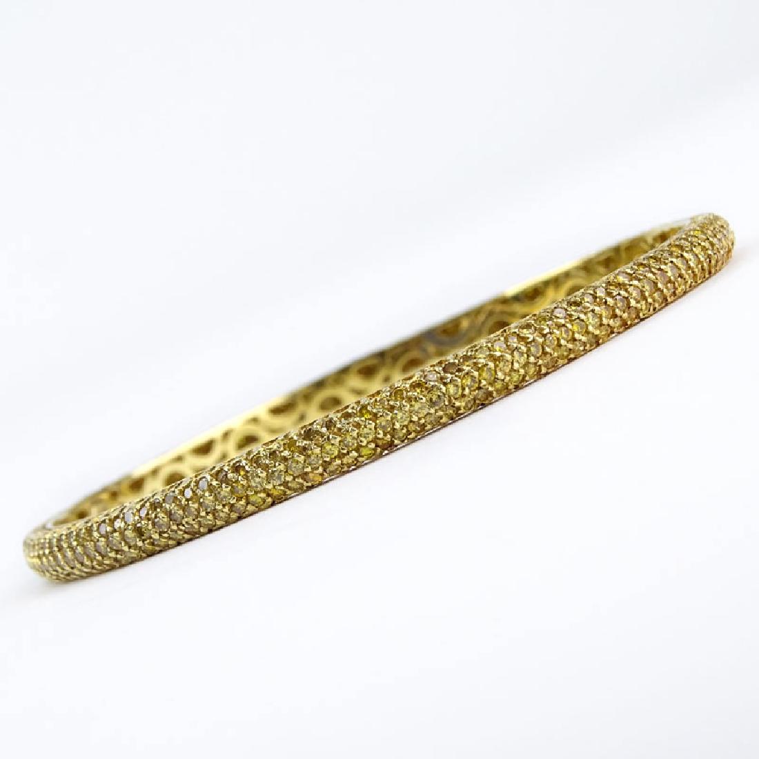 Approx. 6.0 Carat Pave Set Fancy Yellow Diamond and 18 (1 of 2)