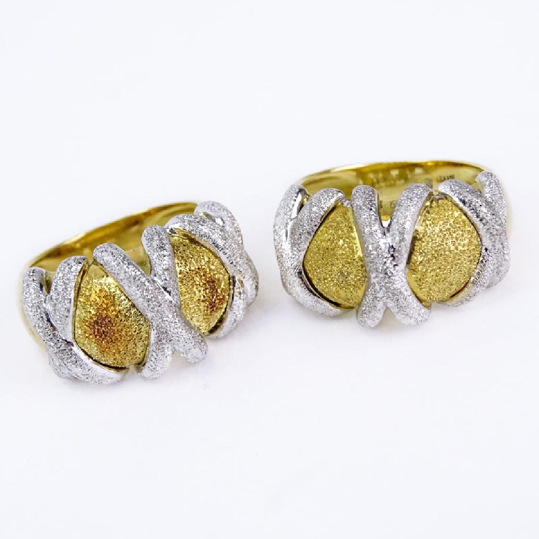 Two (2) Vintage Italian 18 Karat Yellow and White Gold (1 of 4)