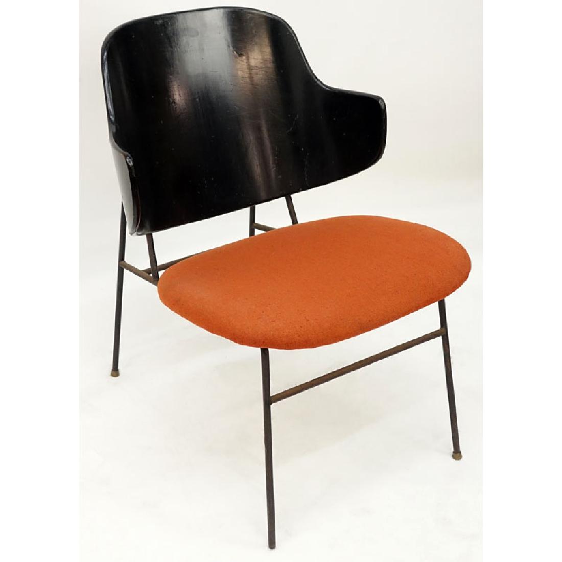 Kofoed Larson Wood, Iron, and Upholstered Shell Back Ch (1 of 4)