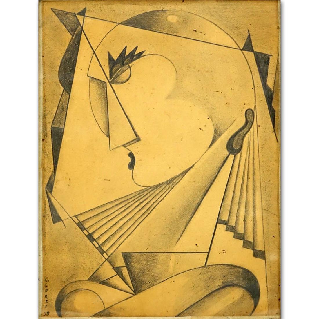 Carlo Corsi, Italian (1879 - 1966) Pencil on paper (1 of 6)