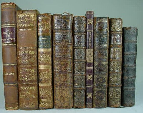 Collection of 9 Books on Religion Assort 1708 - 1