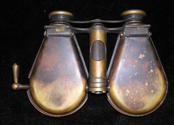 19C Pair of Continental Bronze Opera Glasses - 2