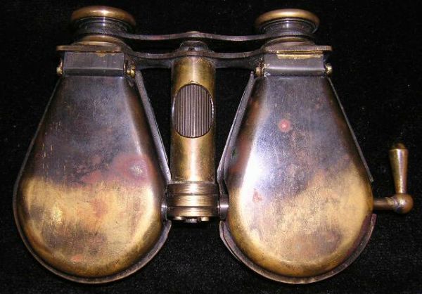 19C Pair of Continental Bronze Opera Glasses - 3