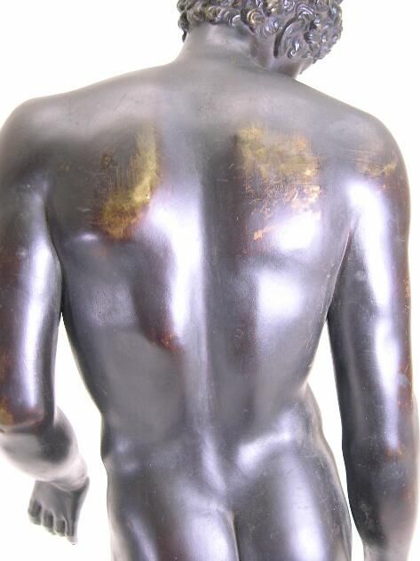 Two Large 19C Patinat Bronze Sculptures David & D - 10