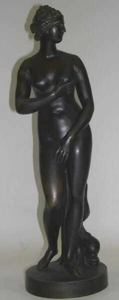 Two Large 19C Patinat Bronze Sculptures David & D - 4