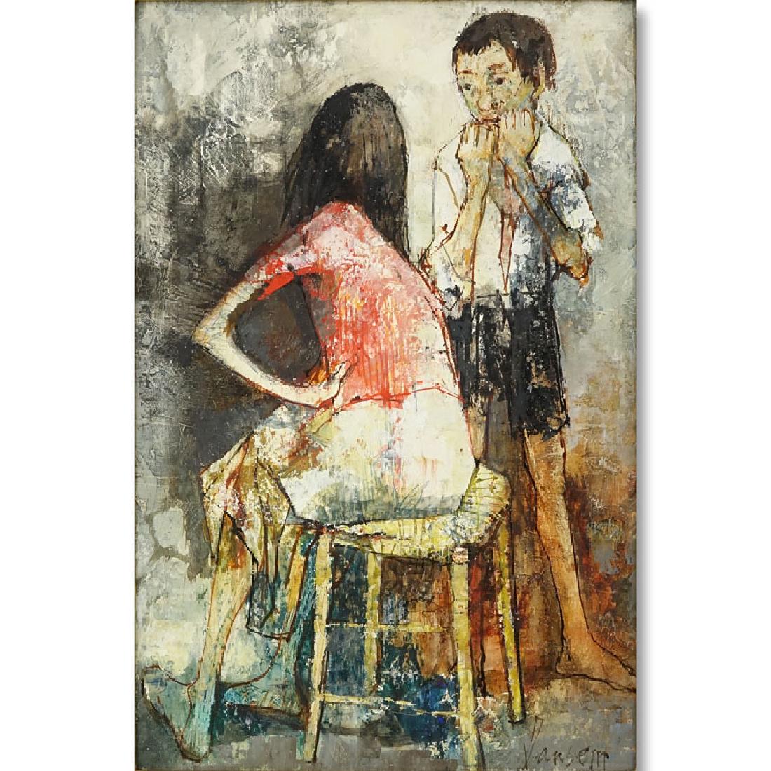 Jean Jansem, French (1920 - 2013) Oil on canvas (1 of 5)