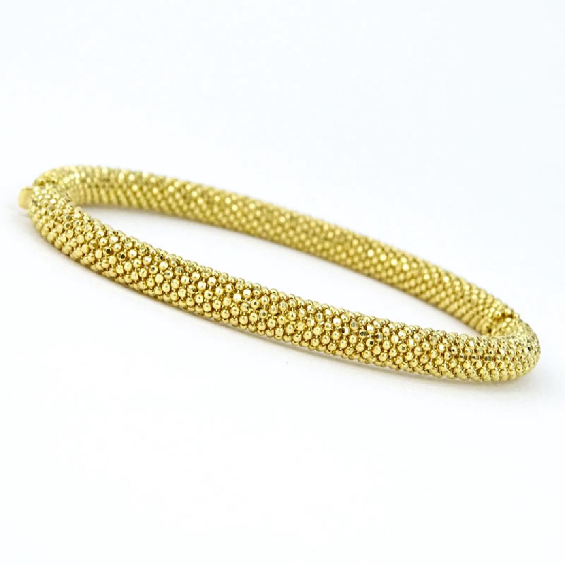 Vintage Italian 18 Karat Yellow Gold Beaded Hinged (1 of 3)