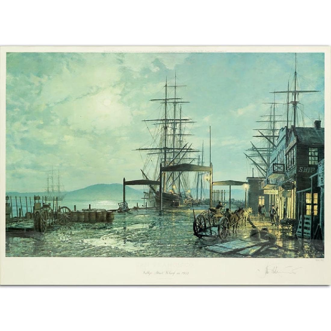 John Stobart, American (b. 1929) Color Lithograph "San (1 of 6)