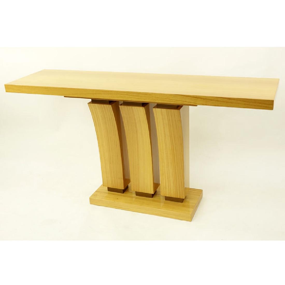 Modern Art Deco Style Satinwood Console Table. Minor (1 of 4)