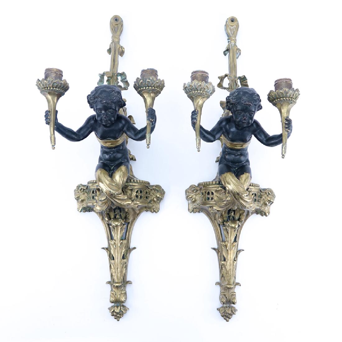 Pair of 19/20th Century Louis XVI Style Gilt Bronze (1 of 7)