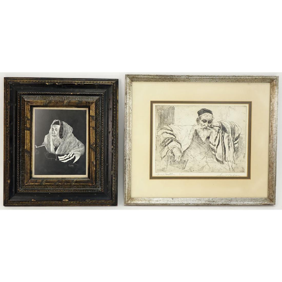 Two (2) Judaica Etchings Includes: Samuel George Cahan (1 of 7)