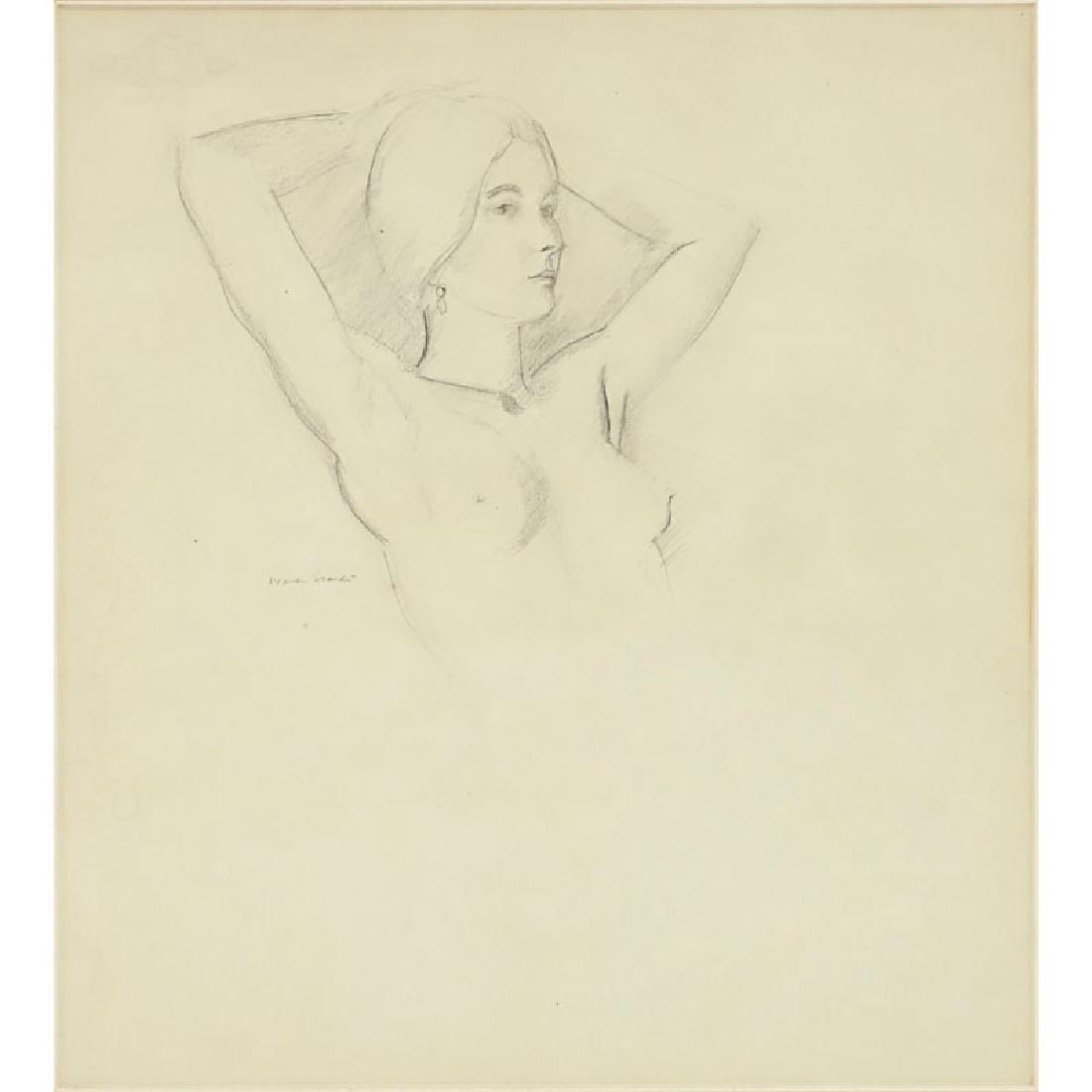 Warren Brandt, American (1918 - 2002) Drawing on paper (1 of 7)