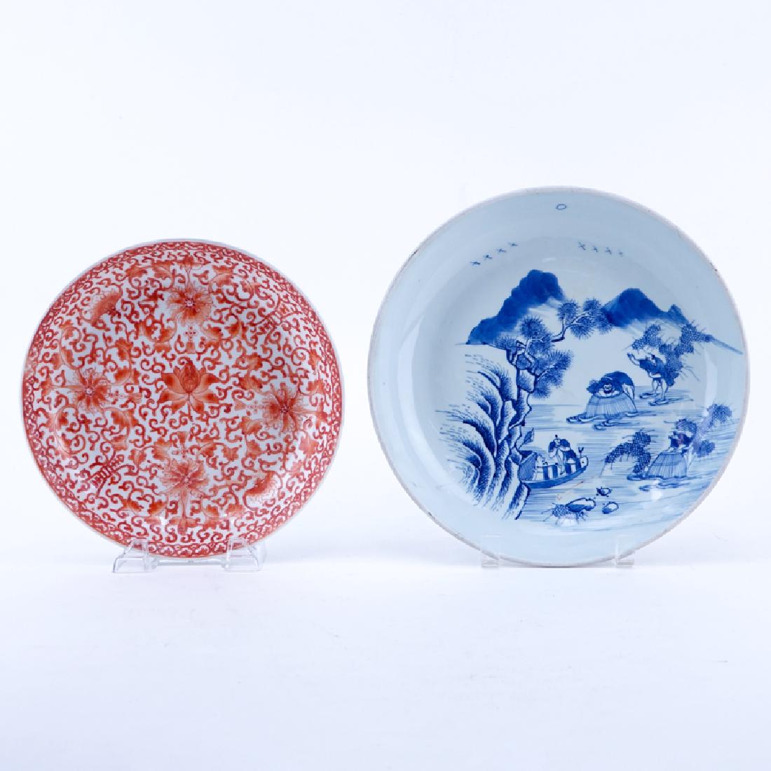 Two (2) Antique Chinese Porcelain Plates. One is (1 of 3)