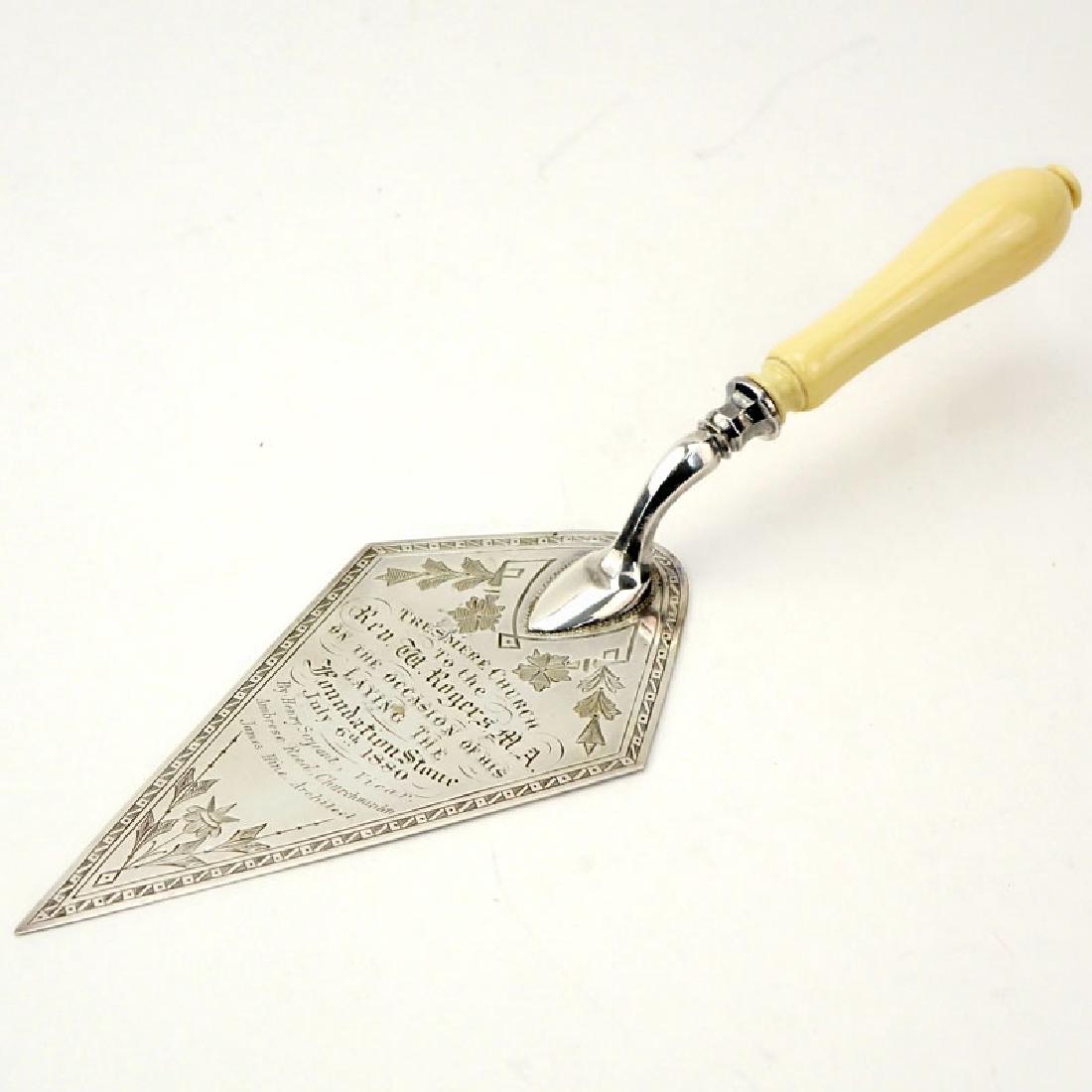 Ivory and Sterling Silver Tresmere Commemorative Trowel (1 of 7)