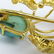 Two Vintage 18 Karat Yellow Gold and Turquoise - 3