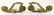 Pair of Empire Style Gilt Brass Mirrored Two Arm Wall - 2