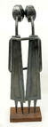 Mid Century Copper Sculpture of Two Figures/Friends on - 5