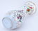Large Hand Painted Opaline Glass Vase. Decorated with - 3