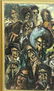 20th Century Oil on Canvas "Faces". Unsigned. Small - 3