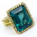 Rare Approx. 18.0 Ct Emerald Cut Brazilian Paraiba Ring