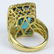 Rare Approx. 18.0 Ct Emerald Cut Brazilian Paraiba Ring - 2
