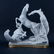 Large Lladro Horse Group in White on Original Stand.